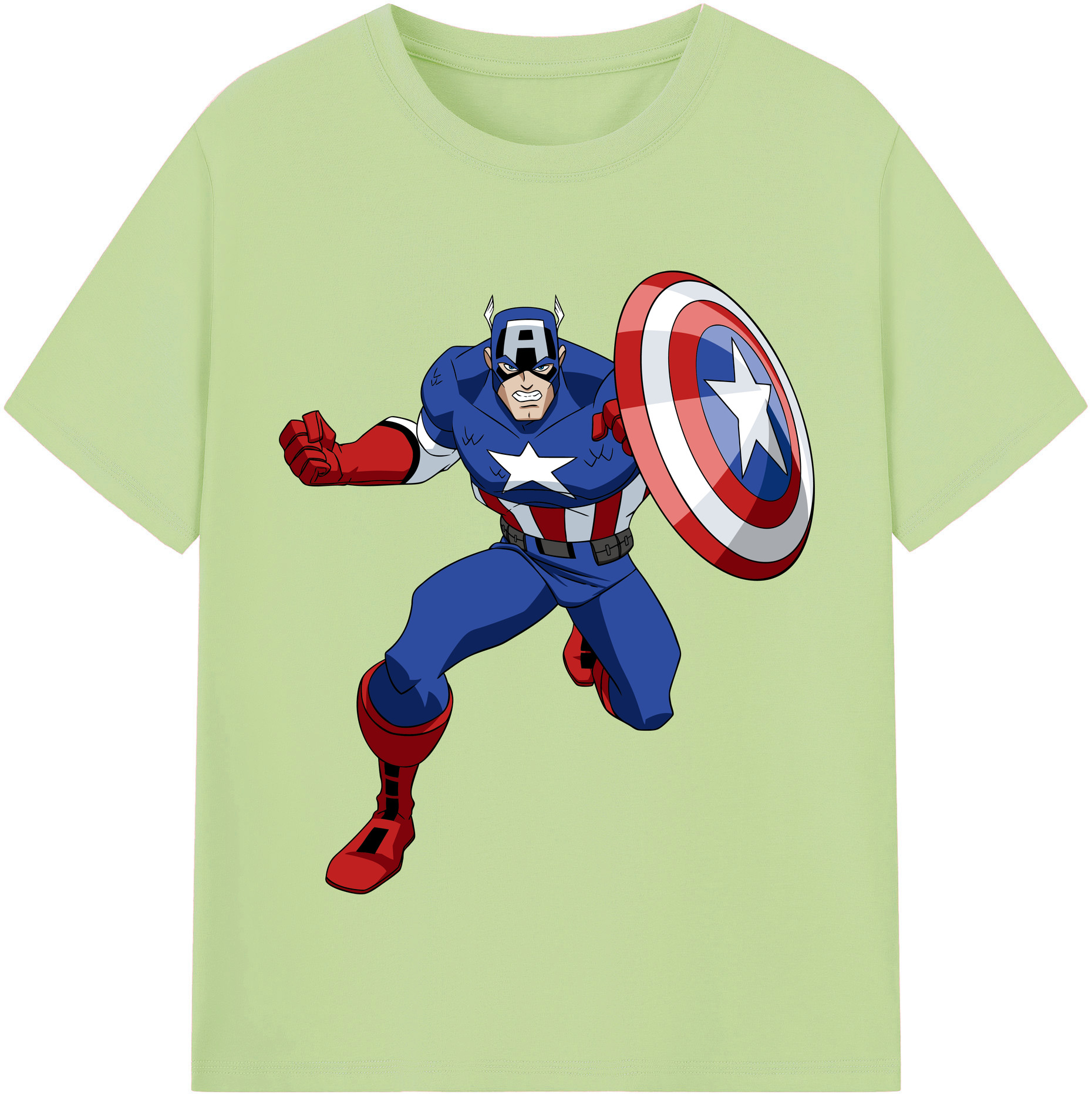 （画像用） アベンジャーズ The Avengers 綿100％半袖Tシャツ（フロントプリント）